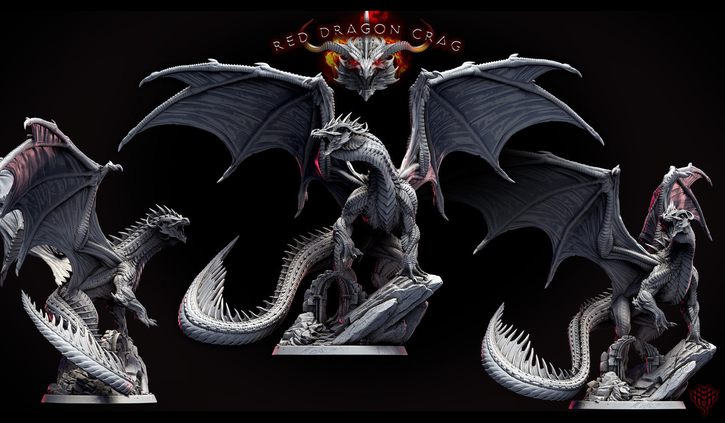 Adult Red Dragon Miniatures