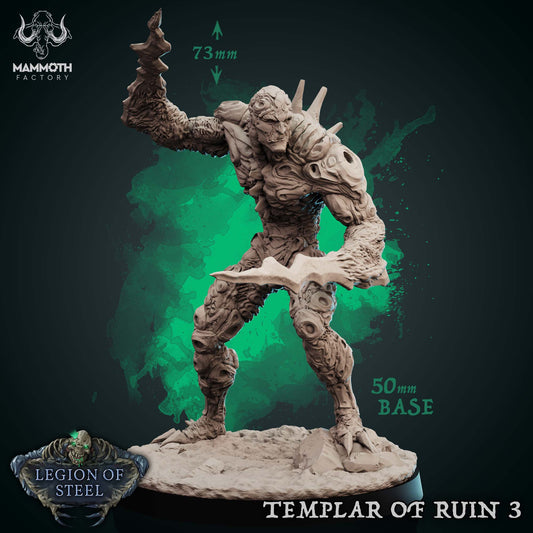 Templars of Ruin Legion of Steel Corrupted Warrior Miniatures