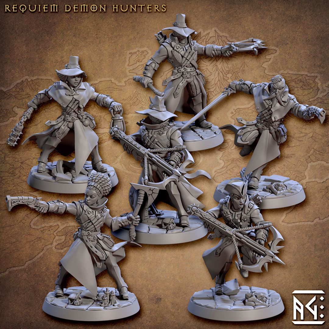 Requiem Demon Hunters Miniatures – Gothic Hunters