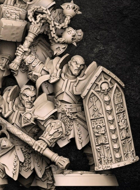 Requiem Templars Miniature Set – Human Holy Warriors