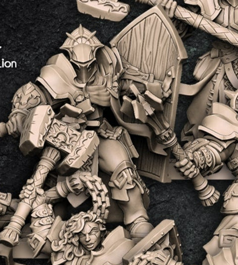 Requiem Templars Miniature Set – Human Holy Warriors
