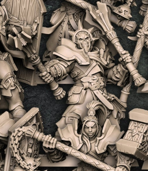 Requiem Templars Miniature Set – Human Holy Warriors