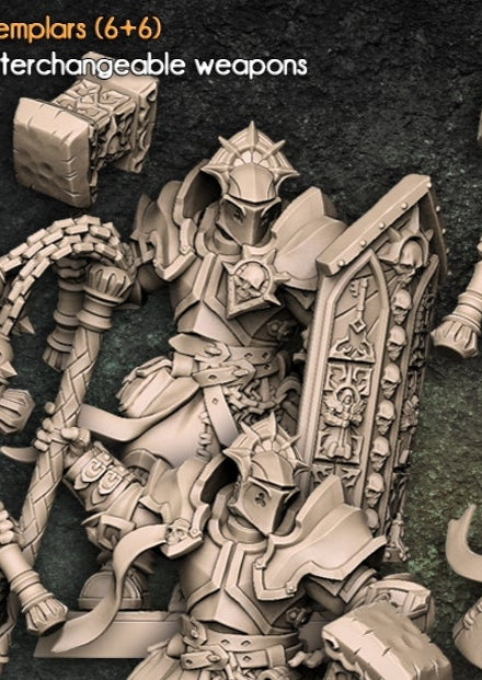 Requiem Templars Miniature Set – Human Holy Warriors