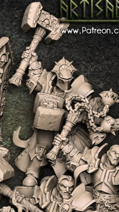 Requiem Templars Miniature Set – Human Holy Warriors