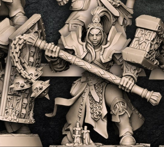 Requiem Templars Miniature Set – Human Holy Warriors