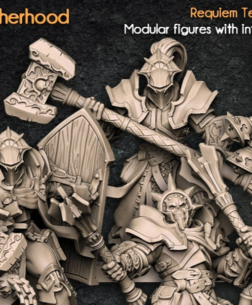 Requiem Templars Miniature Set – Human Holy Warriors
