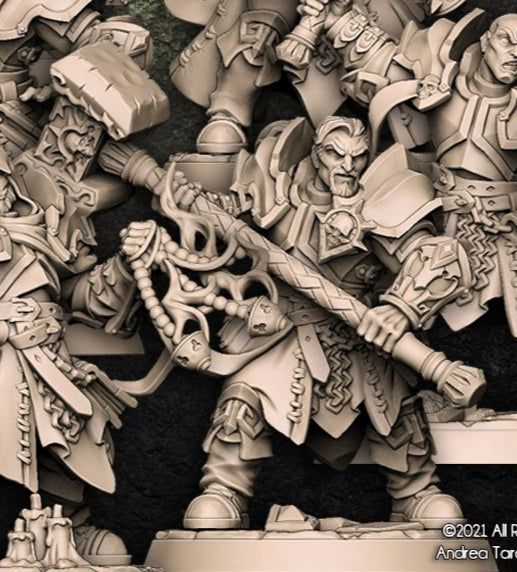 Requiem Templars Miniature Set – Human Holy Warriors